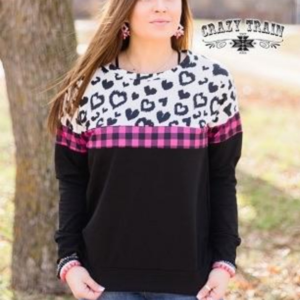 Crazy Train: Leopard Love Pullover - Small